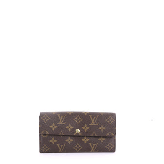 Sarah leather wallet Louis Vuitton Brown in Leather - 36703750