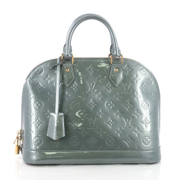 Louis Vuitton Alma Handbag Monogram Vernis PM Green 3680501