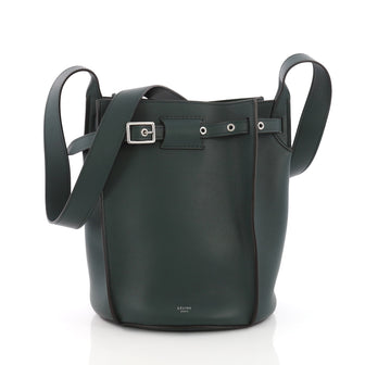 Celine Big Bag Bucket Leather Green 3680902