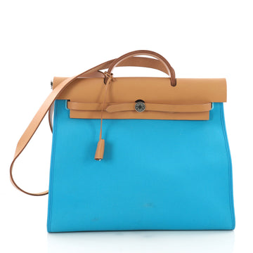Herbag Zip Leather and Toile 39