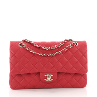 Chanel Classic Double Flap Bag Quilted Lambskin Medium 3682401