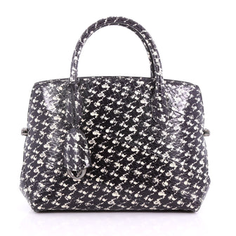 Christian Dior Bar Bag Snakeskin Medium Black 3683202