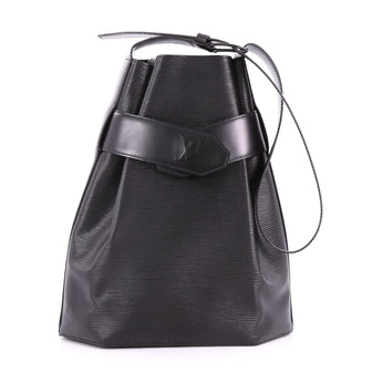 Louis Vuitton Vintage Sac d'Epaule Handbag Epi Leather Black 3683405