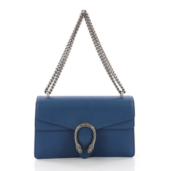 Gucci Dionysus Handbag Leather Small Blue 3684112