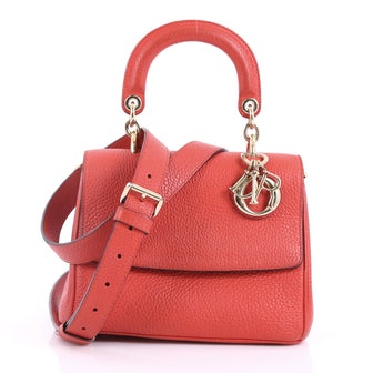 Christian Dior Be Dior Bag Pebbled Leather Mini Red 3686001