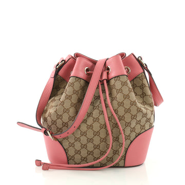 Gucci Classic Bucket Bag GG Canvas Medium Brown 3686401