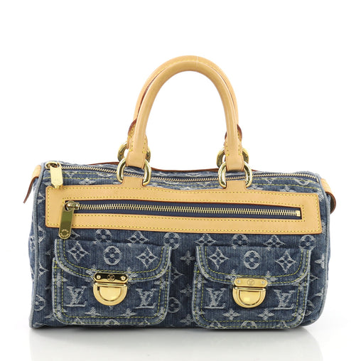 Louis Vuitton Neo Speedy Bag Denim 36864