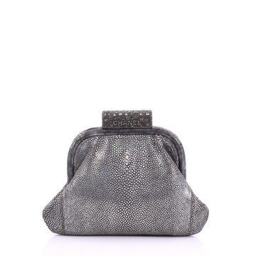 Chanel Soft Frame Clutch Stingray Small