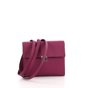 Hermes Clic Wallet on Strap Chevre Mysore 16 Pink 3687901