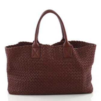 Bottega Veneta Cabat Tote Intrecciato Nappa Medium Red 3689201