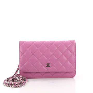 Chanel Wallet on Chain Quilted Lambskin Purple 3689303