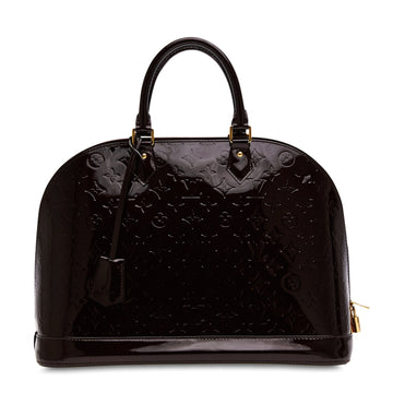 Alma Handbag Monogram Vernis Leather GM