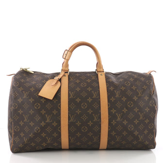 Louis Vuitton Keepall Bag Monogram Canvas 50 Brown 3690204