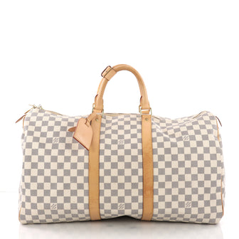 Louis Vuitton Keepall Bag Damier 50 White 3690211