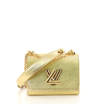 Louis Vuitton Twist Handbag Epi Leather PM Gold 3690304