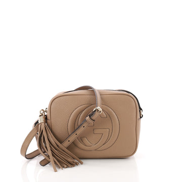 Gucci Soho Disco Crossbody Bag Leather Small Neutral 3690507