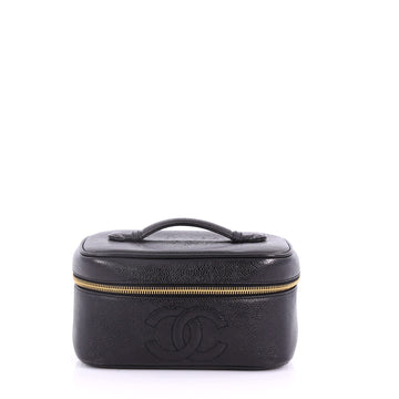 Chanel Vintage Timeless Cosmetic Case Caviar Black 3690511