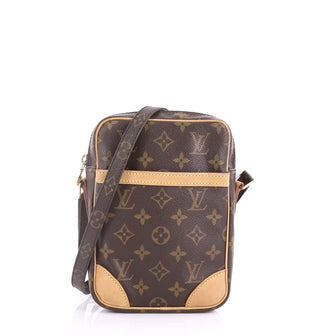 Louis Vuitton Danube Handbag Monogram Canvas Brown 3691701