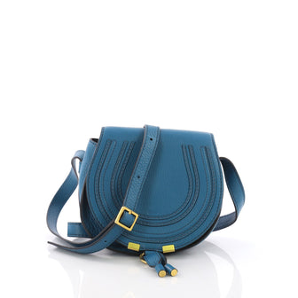 Chloe Marcie Crossbody Bag Leather Mini Blue 3691904