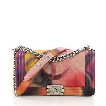 Chanel Flower Power Boy Flap Bag Quilted Lambskin Old 3692001
