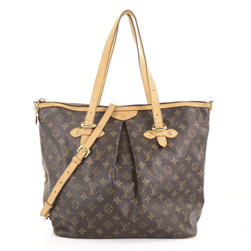 Louis Vuitton Palermo Handbag Monogram Canvas GM Brown 3692101