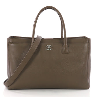 Chanel Model: Cerf Executive Tote Leather Medium Brown 36924/01