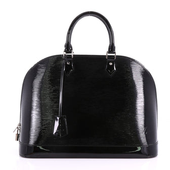 Louis Vuitton Alma Handbag Electric Epi Leather MM Black 3693301