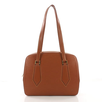 Louis Vuitton Voltaire Handbag Epi Leather Brown 3694039