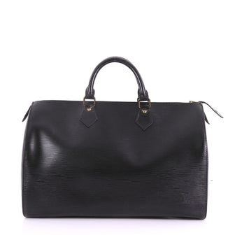 Louis Vuitton Speedy Handbag Epi Leather 35 Black 3694049