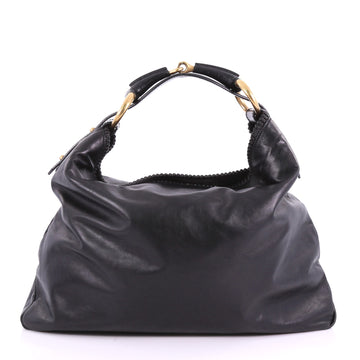 Gucci Horsebit Hobo Leather Large Black 3694079