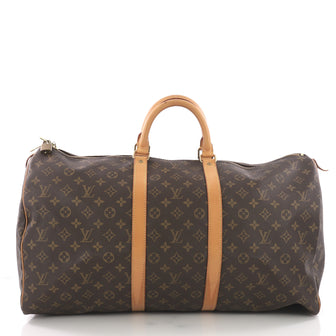 Louis Vuitton Keepall Bag Monogram Canvas 55 Brown 3694080