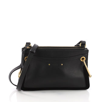 Chloe Roy Shoulder Bag Leather Small Black 3694101