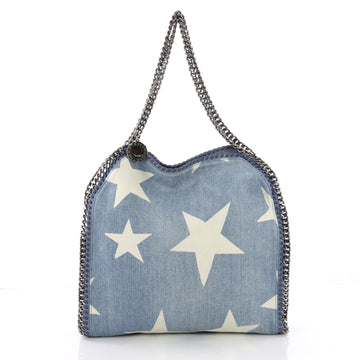 Stella McCartney Falabella Tote Printed Denim Small Blue 3694337