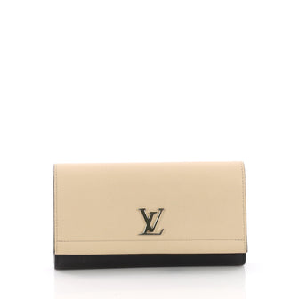 Louis Vuitton Lockme II Wallet Calfskin Black 3694338