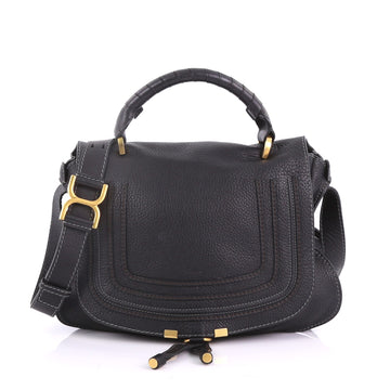 Marcie Top Handle Bag Leather Medium