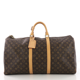 Louis Vuitton Model: Keepall Bag Monogram Canvas 55  Brown 36943/40