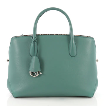 Christian Dior Bar Bag Leather Medium Green 3696301