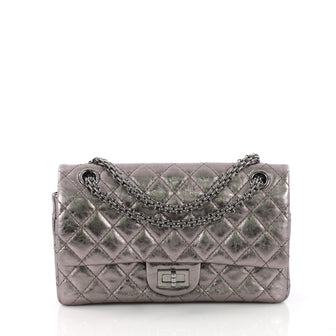 Chanel Reissue 2.55 Handbag Quilted Metallic Aged Calfskin 225 3697608