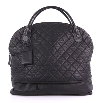 Chanel Horizontal Sport Weekender Bag Quilted Coated Canvas XL 3697609