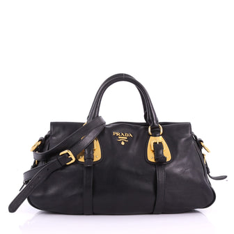 Prada Convertible Belted Satchel Soft Calfskin Medium 3698901