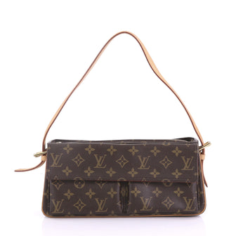 Louis Vuitton Viva Cite Handbag Monogram Canvas MM Brown 3699902
