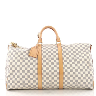 Louis Vuitton Keepall Bandouliere Bag Damier 55 White 3699903