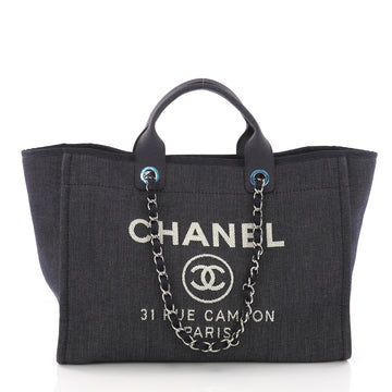Chanel Model: Deauville Chain Tote Denim Medium Blue 37013/1