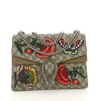 Gucci Dionysus Handbag Embroidered GG Coated Canvas 370201