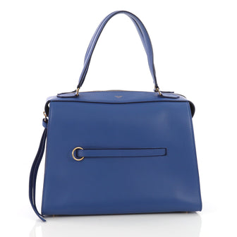 Celine Ring Bag Leather Medium Blue 370231