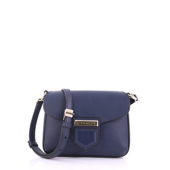 Givenchy Nobile Crossbody Bag Leather Mini Blue 370291