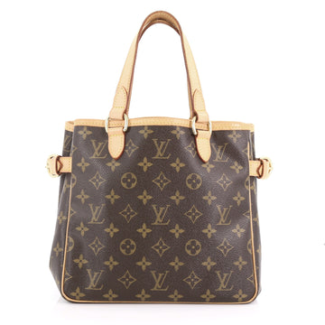 Louis Vuitton Batignolles Handbag Monogram Canvas Brown 370521