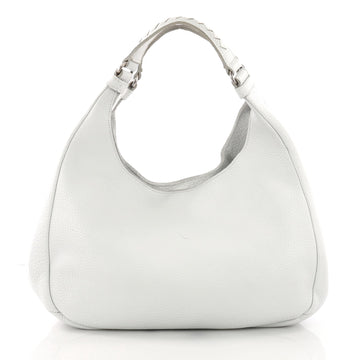 Bottega Veneta Campana Hobo Leather Small White 370691