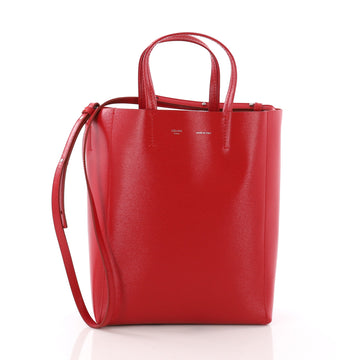 Celine Vertical Cabas Tote Grained Calfskin Small Red 3707710