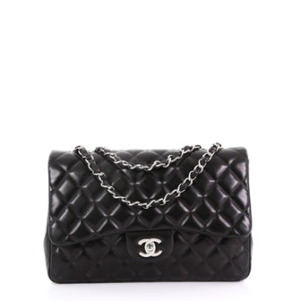 Chanel Classic Single Flap Bag Quilted Lambskin Jumbo 3707733